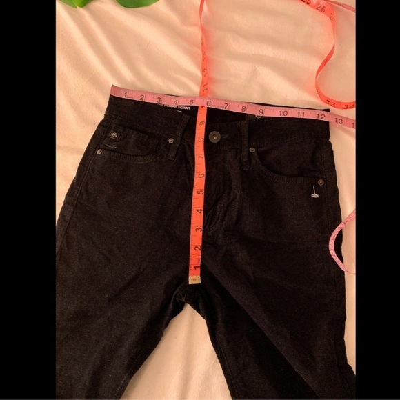 DEFECT $188 AG The Farrah High Waist‎ Skinny Corduroy Pants in Black [SZ 24 ] - Picture 8 of 8